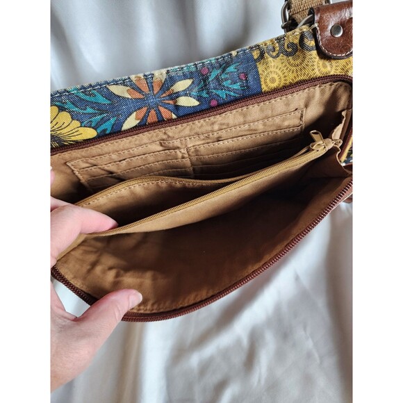 Fossil Long Live Vintage Patchwork Floral Crossbody Bag Purse Y2k Adjustable - Picture 5 of 16